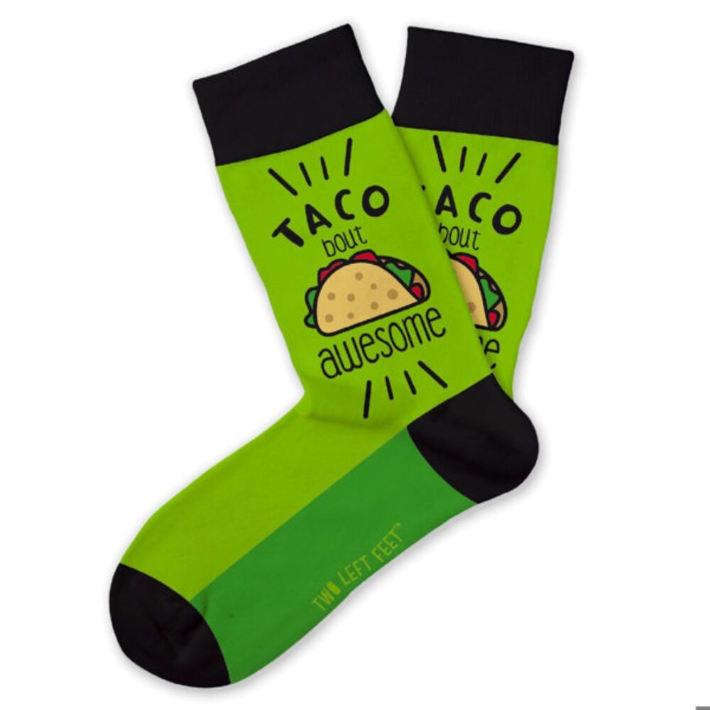Two Left Feet- Kids Socks-- "Taco Bout Awesome"